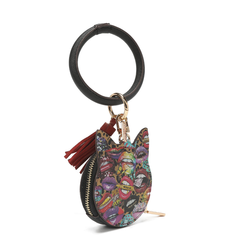 Bracelet with keychain and wallet