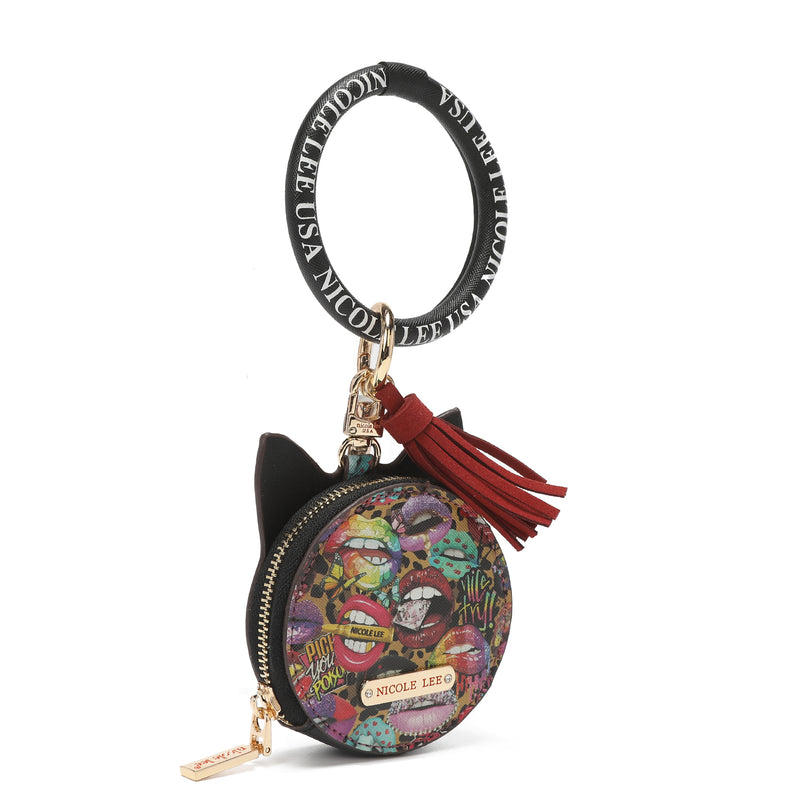 Bracelet with keychain and wallet