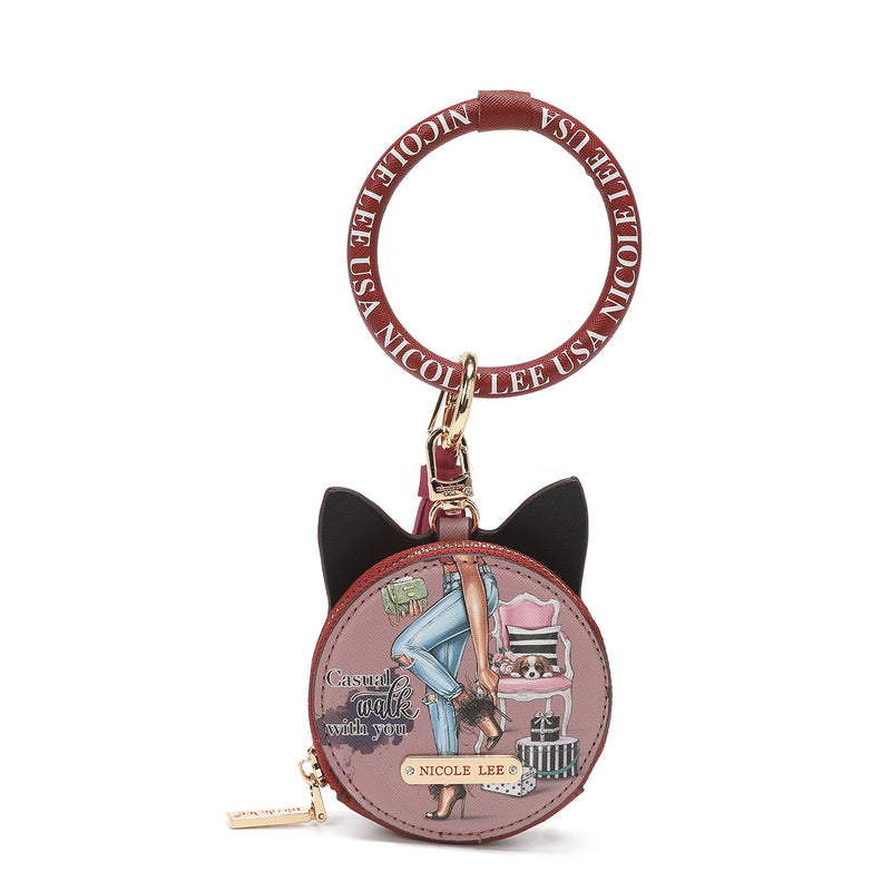 Bracelet with keychain and wallet