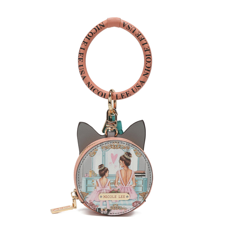 Bracelet with keychain and wallet