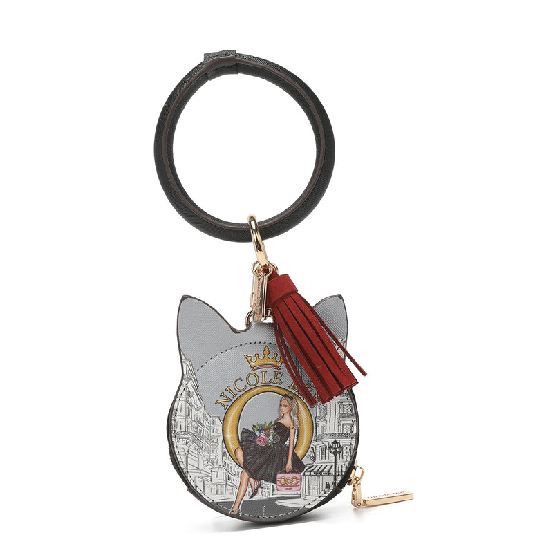 Bracelet with keychain and wallet