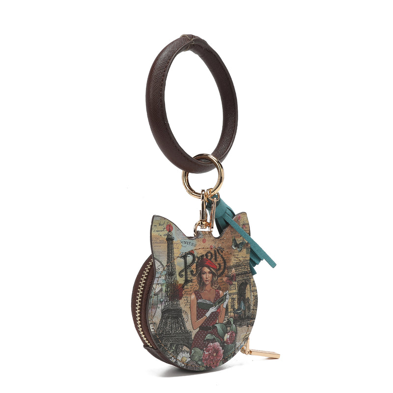 Bracelet with keychain and wallet