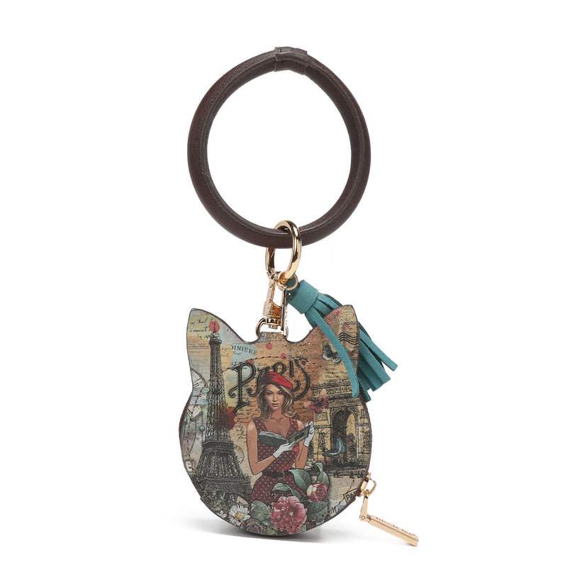 Bracelet with keychain and wallet