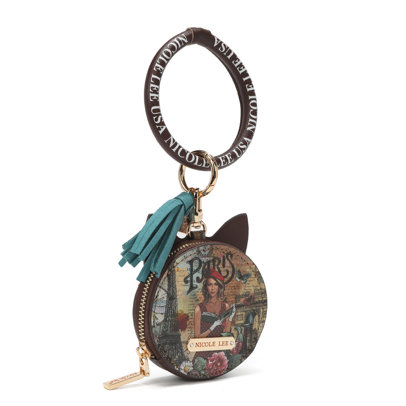 Bracelet with keychain and wallet