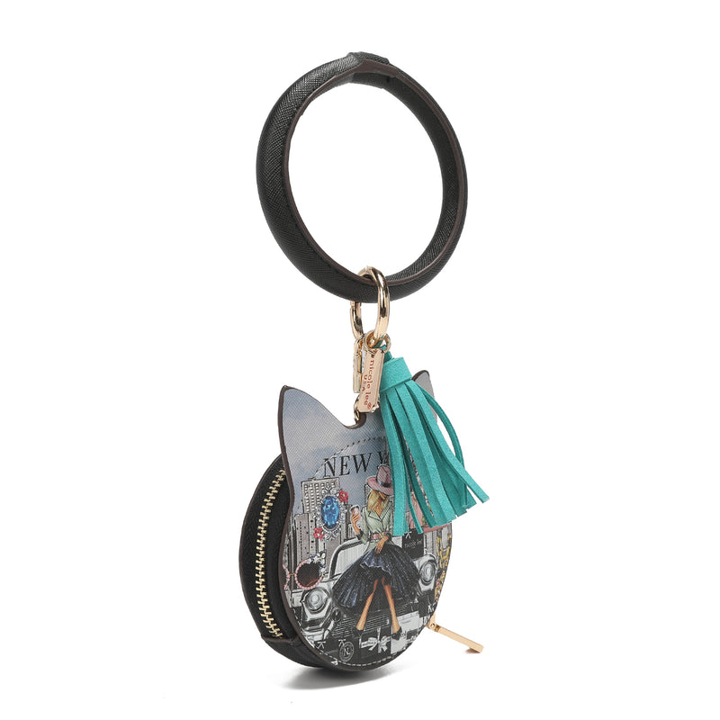 Bracelet with keychain and wallet