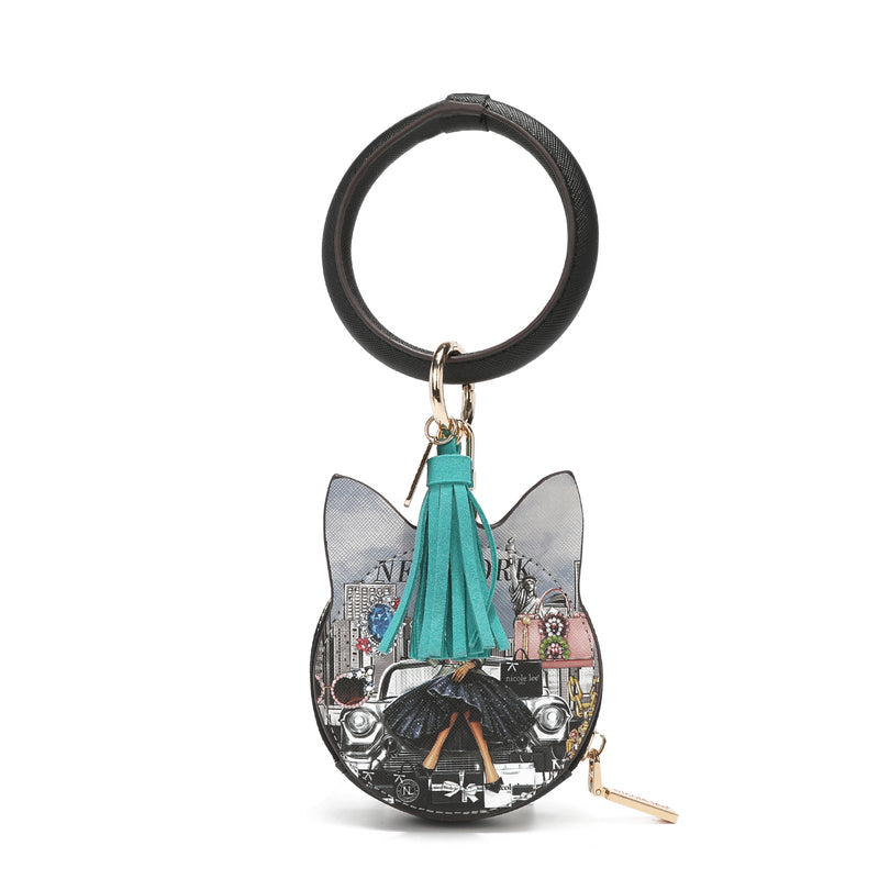 Bracelet with keychain and wallet