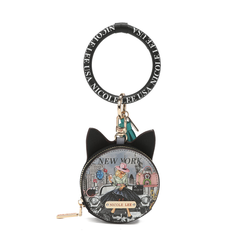 Bracelet with keychain and wallet