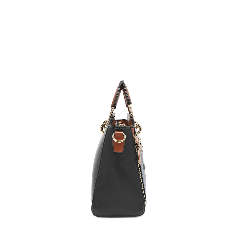 HANDBAG WITH ZIPPERS "<tc>TOUR DE PARIS</tc>"
