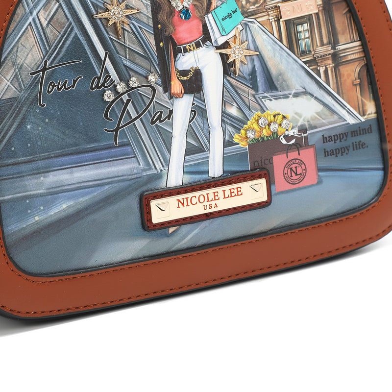 OVAL CROSSBODY BAG "<tc>TOUR DE PARIS</tc>"