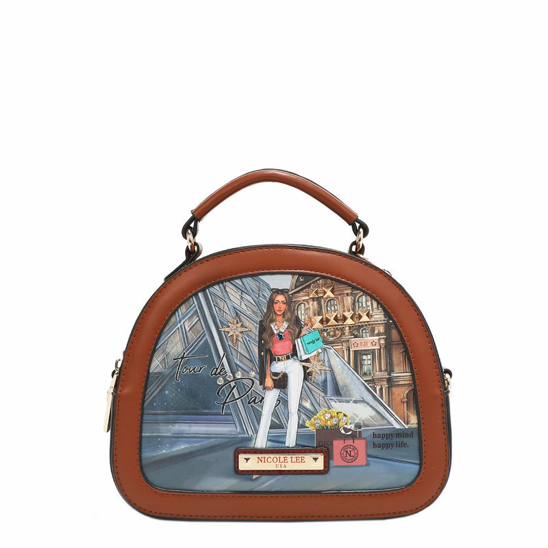 OVAL CROSSBODY BAG "<tc>TOUR DE PARIS</tc>"