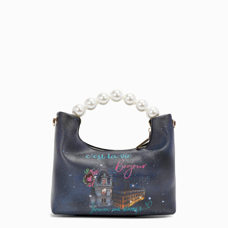 HANDBAG WITH PEARL HANDLE "<tc><tc>Tonight For You</tc></tc>"