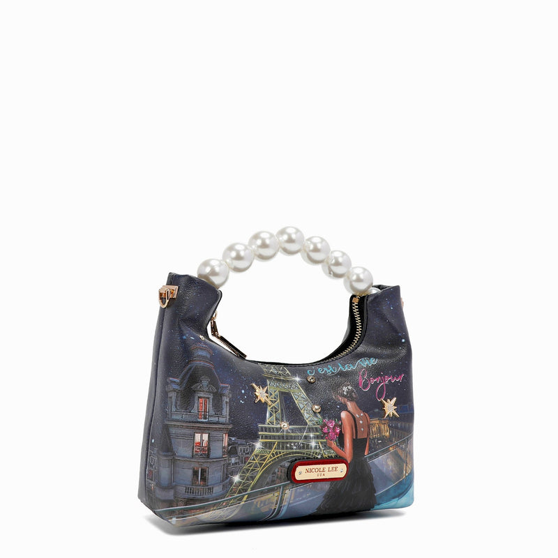 HANDBAG WITH PEARL HANDLE "<tc><tc>Tonight For You</tc></tc>"