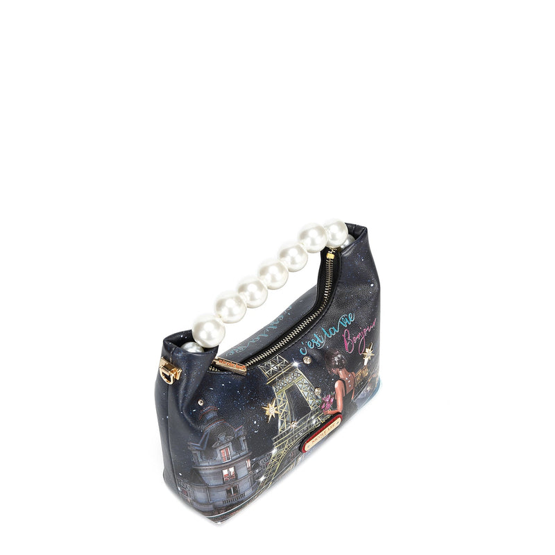 HANDBAG WITH PEARL HANDLE "<tc><tc>Tonight For You</tc></tc>"