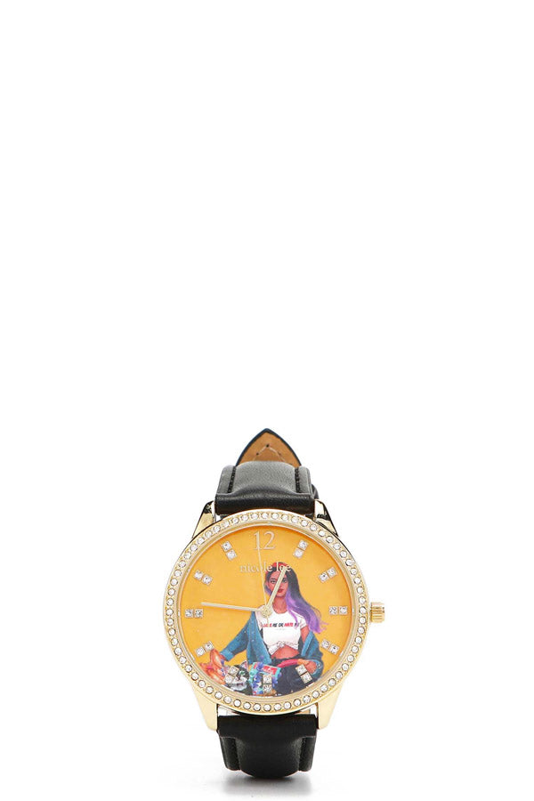 Classic diamond watch