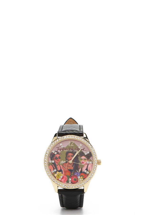 Classic diamond watch