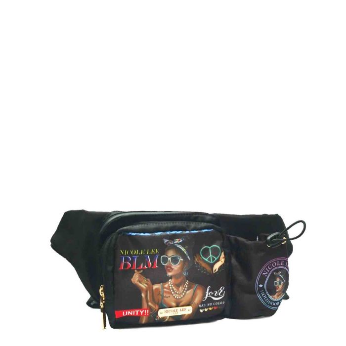 RIÑONERA SUAVE DE NYLON CON ESTAMPADO FASHION