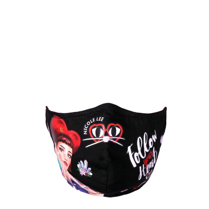 Mask/cover with synthetic filter print