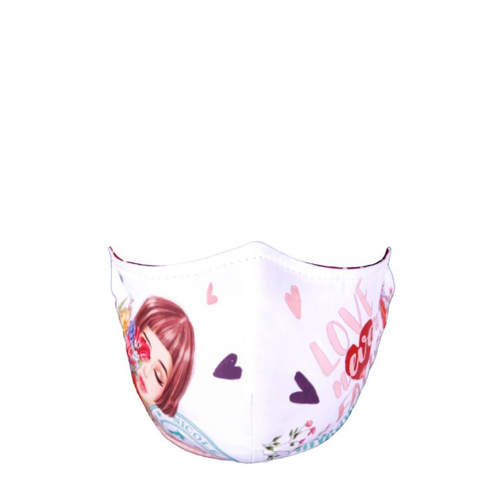 Mask/cover with synthetic filter print