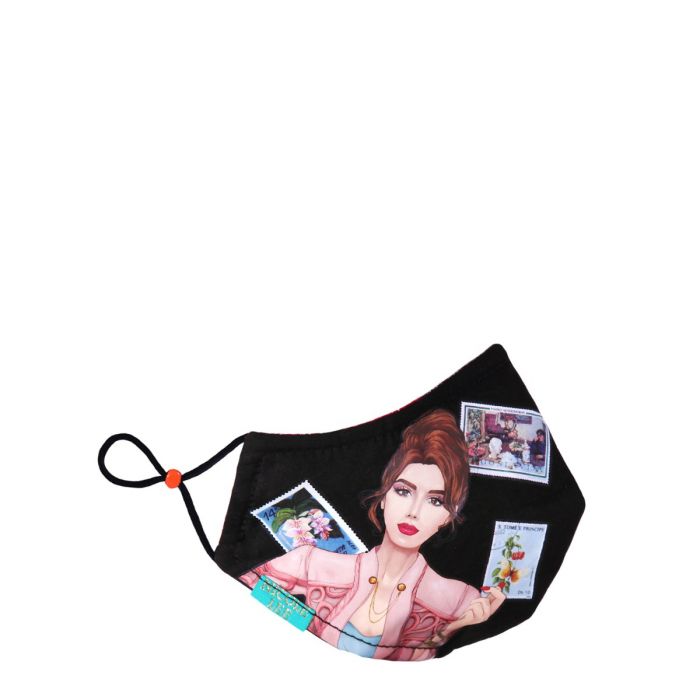 Mask/cover with synthetic filter print